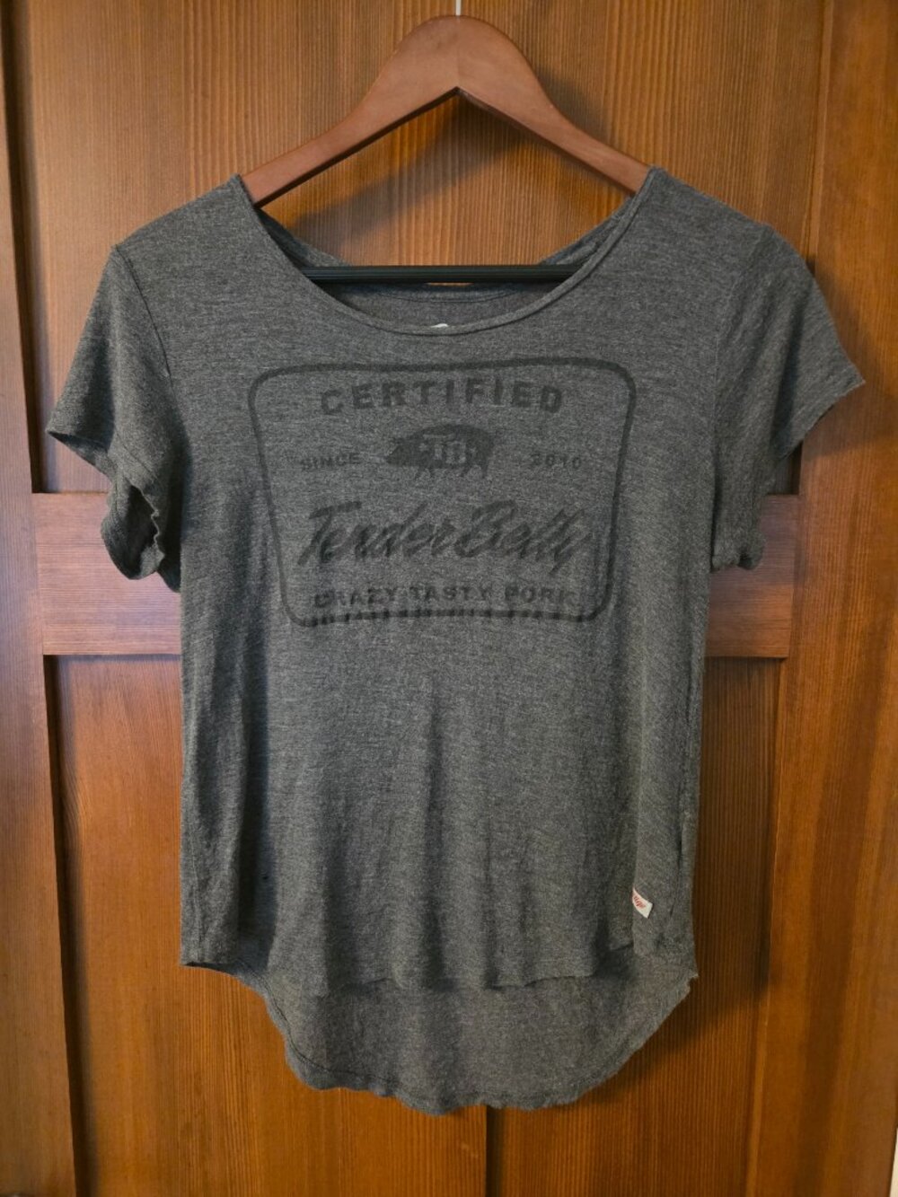 Women's Gray "Vintage" Sportiqe Graphic Tee Size M